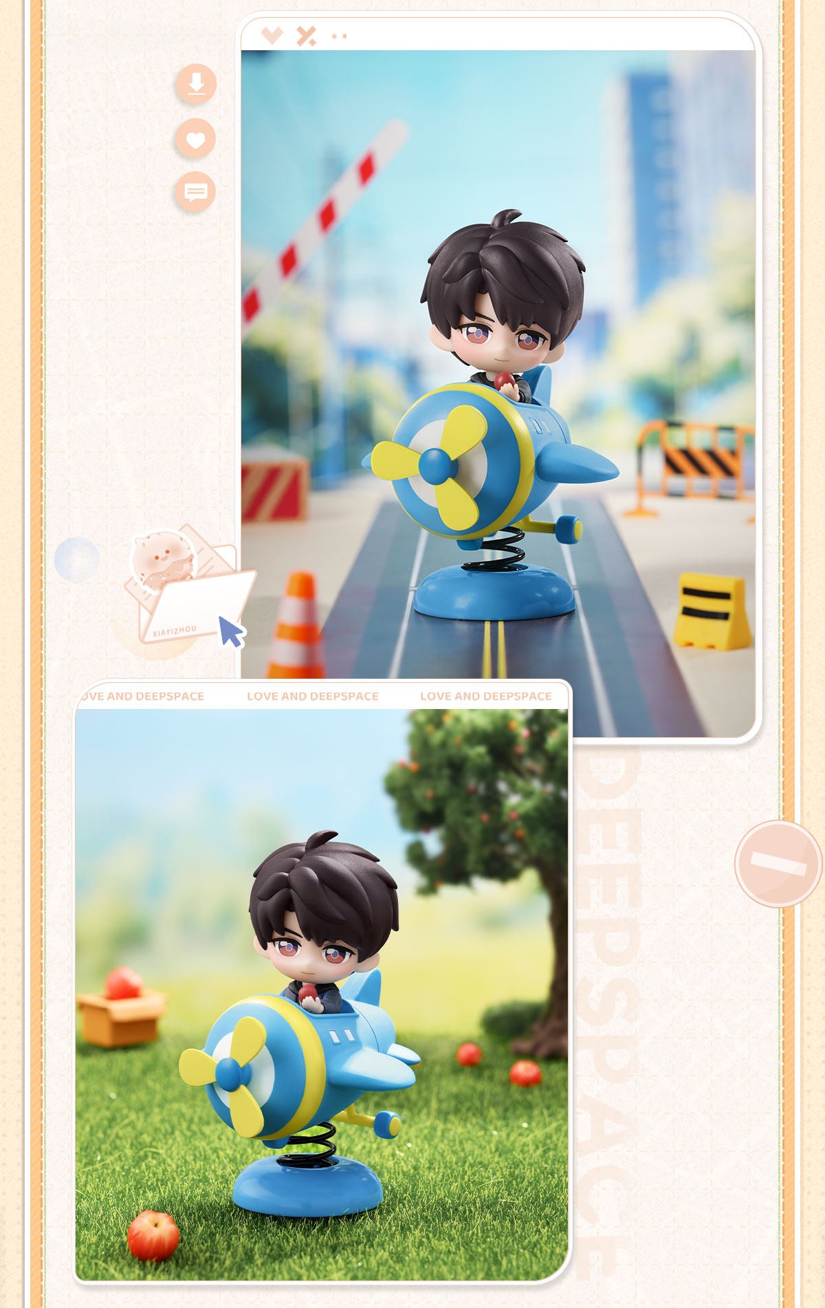 【予約】恋と深空 漫野趣途シリーズ ミニカーオブジェ ミニフィギュア