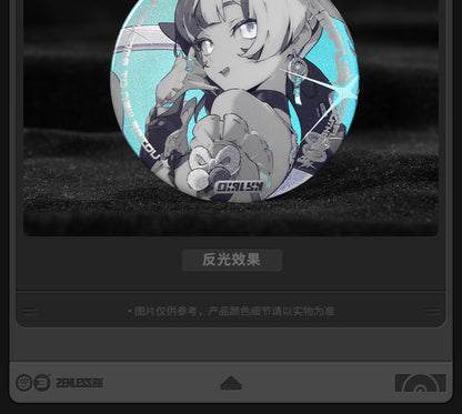 【予約】ゼンレスゾーンゼロ 心象映画シリーズ リフレクター缶バッジ クランプスの黒枝