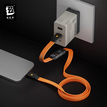 ゼンレスゾーンゼロ 急速電力Proシリーズ 240W拡張組立式急速充電ケーブル 1.18M 長短ケーブルセット