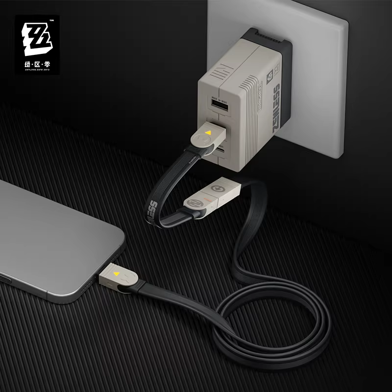 ゼンレスゾーンゼロ 急速電力Proシリーズ 240W拡張組立式急速充電ケーブル 1.18M 長短ケーブルセット