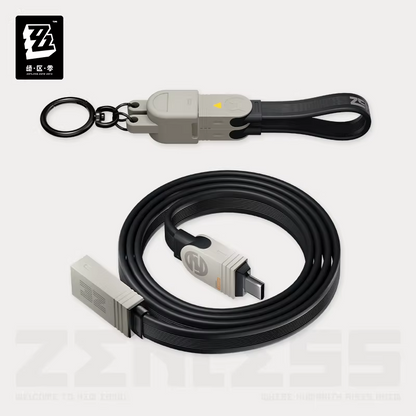 ゼンレスゾーンゼロ 急速電力Proシリーズ 240W拡張組立式急速充電ケーブル 1.18M 長短ケーブルセット