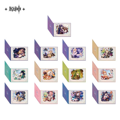 【予約】原神 命定の日シリーズ めくり式花窓風色紙 2025