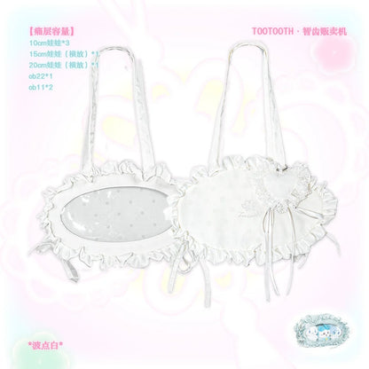 「雲絹録」智歯自販機 サテン痛バッグ ショルダー・斜め掛け ドールバッグ チャイナガール Lolita 中国風