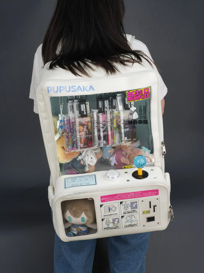 クレーンゲーム機ドールバッグ ぬいぐるみキャッチャー型リュック 大容量 二次元リュック