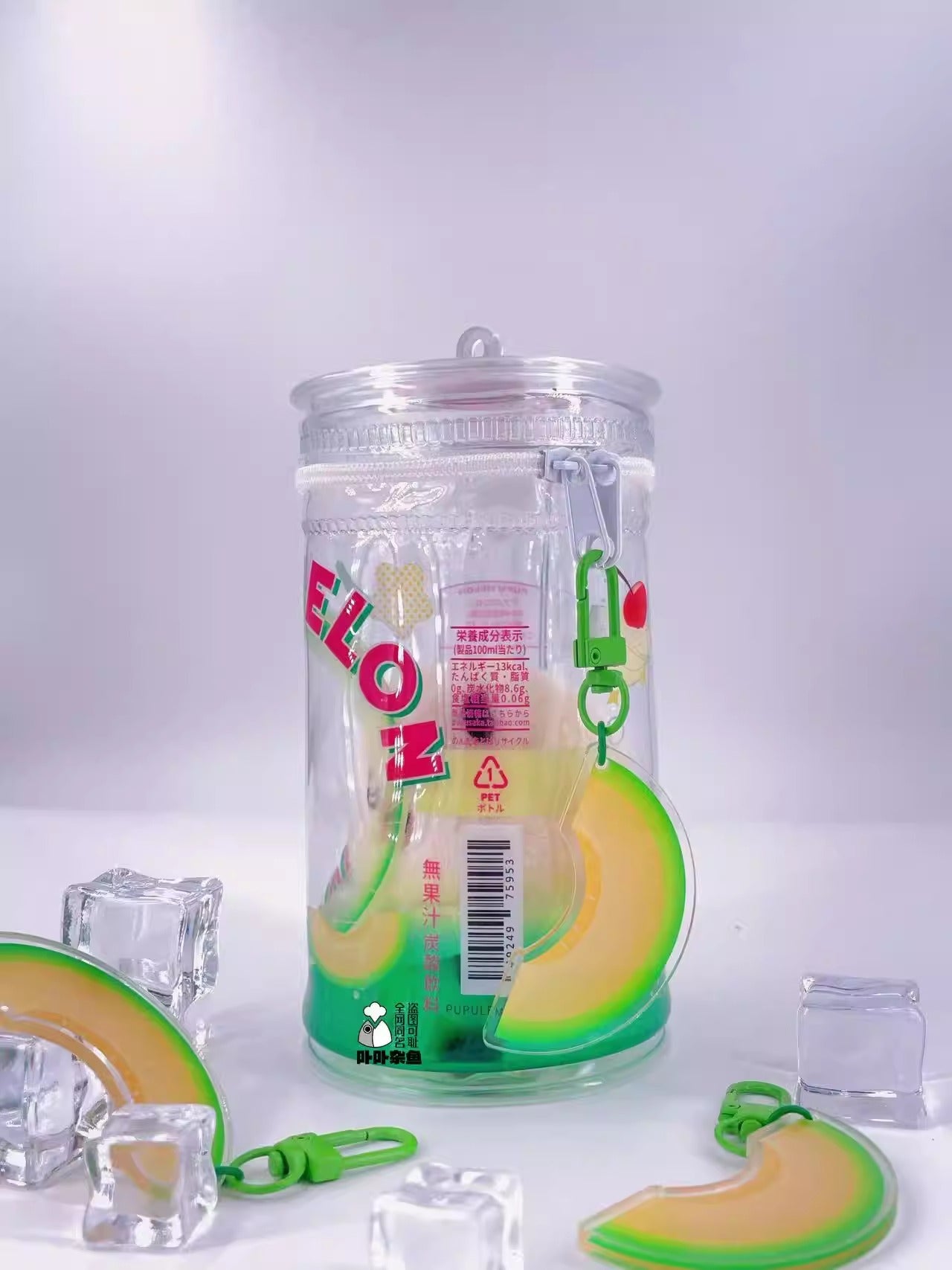 卟卟雑魚  サマーソーダ 円筒ぬいバッグ 推し活