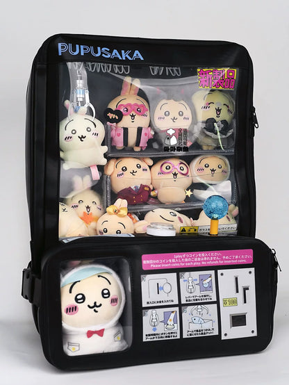 クレーンゲーム機ドールバッグ ぬいぐるみキャッチャー型リュック 大容量 二次元リュック