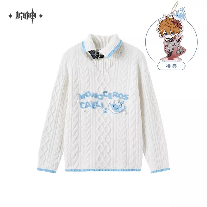 タルタリヤ　原神　ニット　キャラクターイメージ　公式正規品　sサイズ　特典付き 原神 タルタリヤ イメージシリーズ ケーブル編みニット – Aitai☆Japan