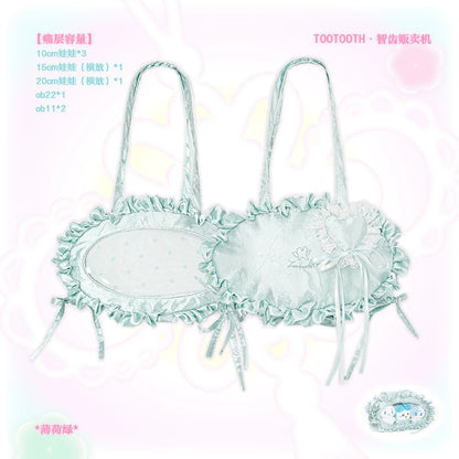 「雲絹録」智歯自販機 サテン痛バッグ ショルダー・斜め掛け ドールバッグ チャイナガール Lolita 中国風