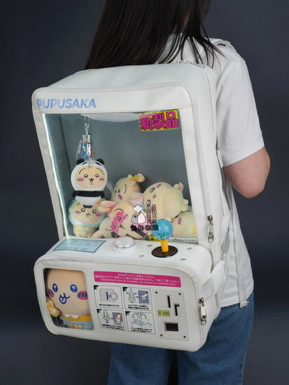 クレーンゲーム機ドールバッグ ぬいぐるみキャッチャー型リュック 大容量 二次元リュック