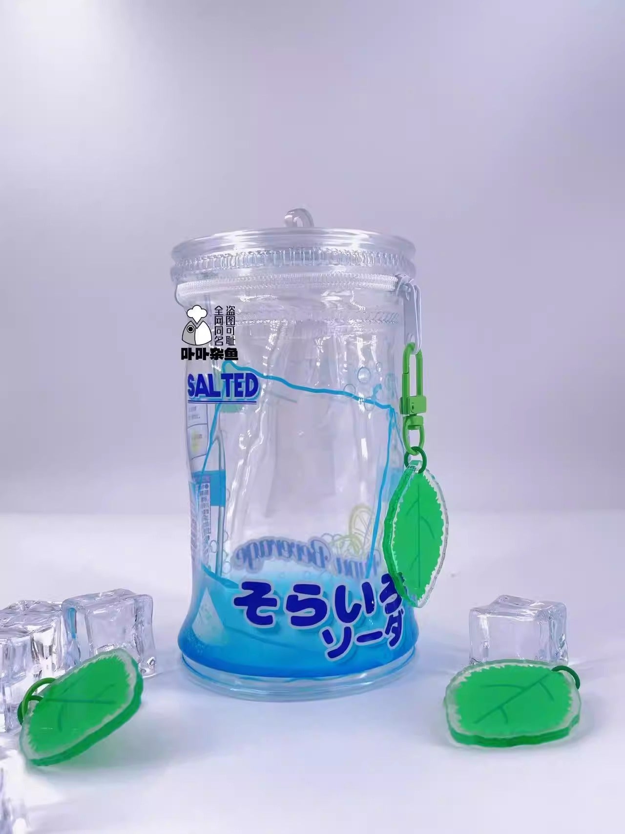 卟卟雑魚  サマーソーダ 円筒ぬいバッグ 推し活