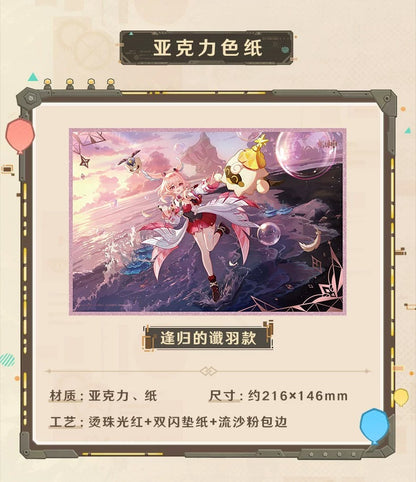 原神 帰逢の翼 リンネア アクリル色紙