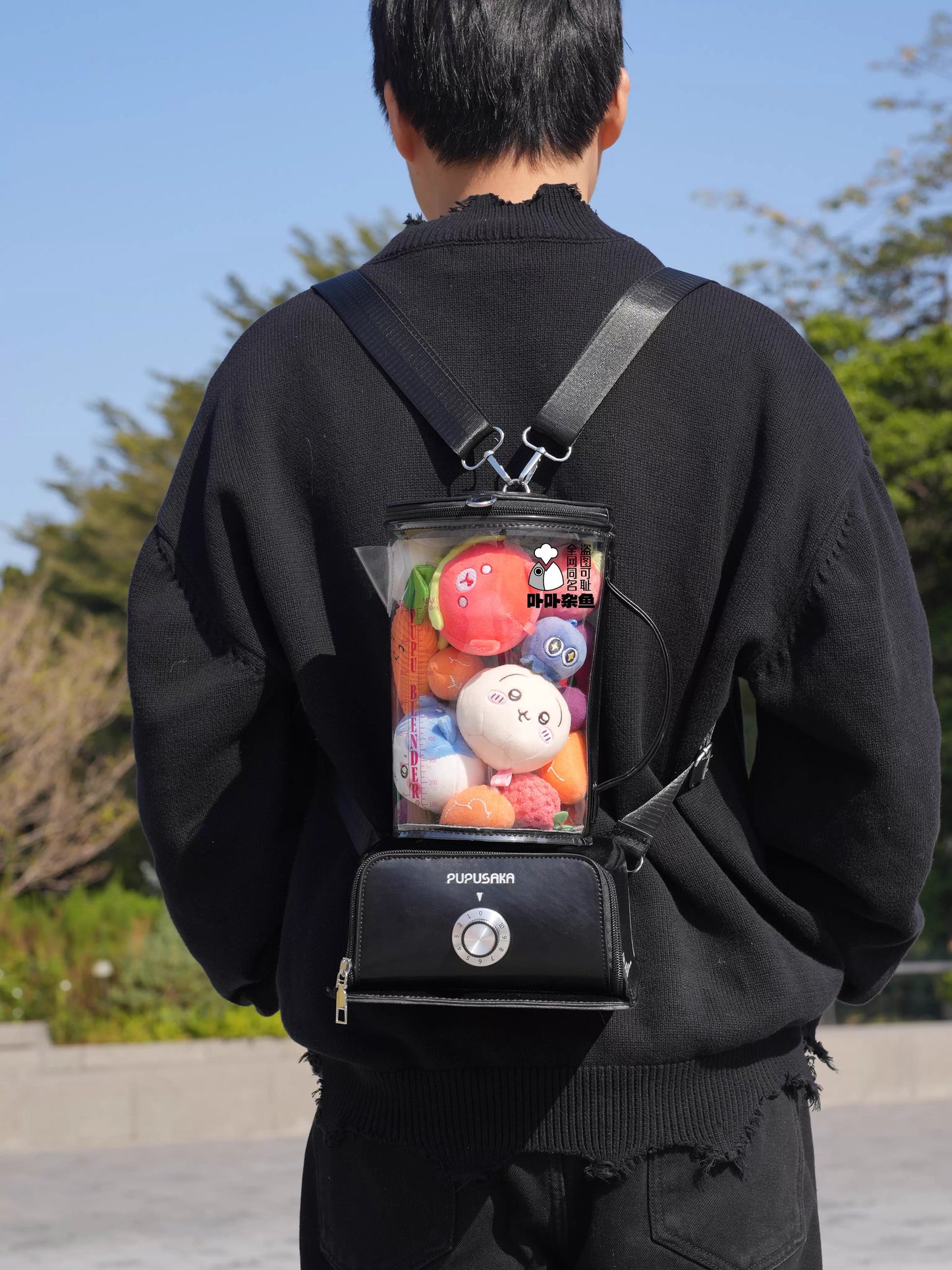 卟卟雑魚 ジューサー  2WAYぬいバッグ