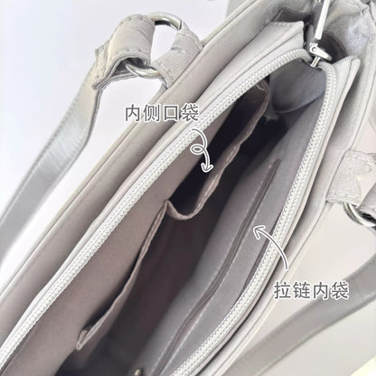 软芙芙 Puffkten サテンリボン 痛バッグ トートバッグ