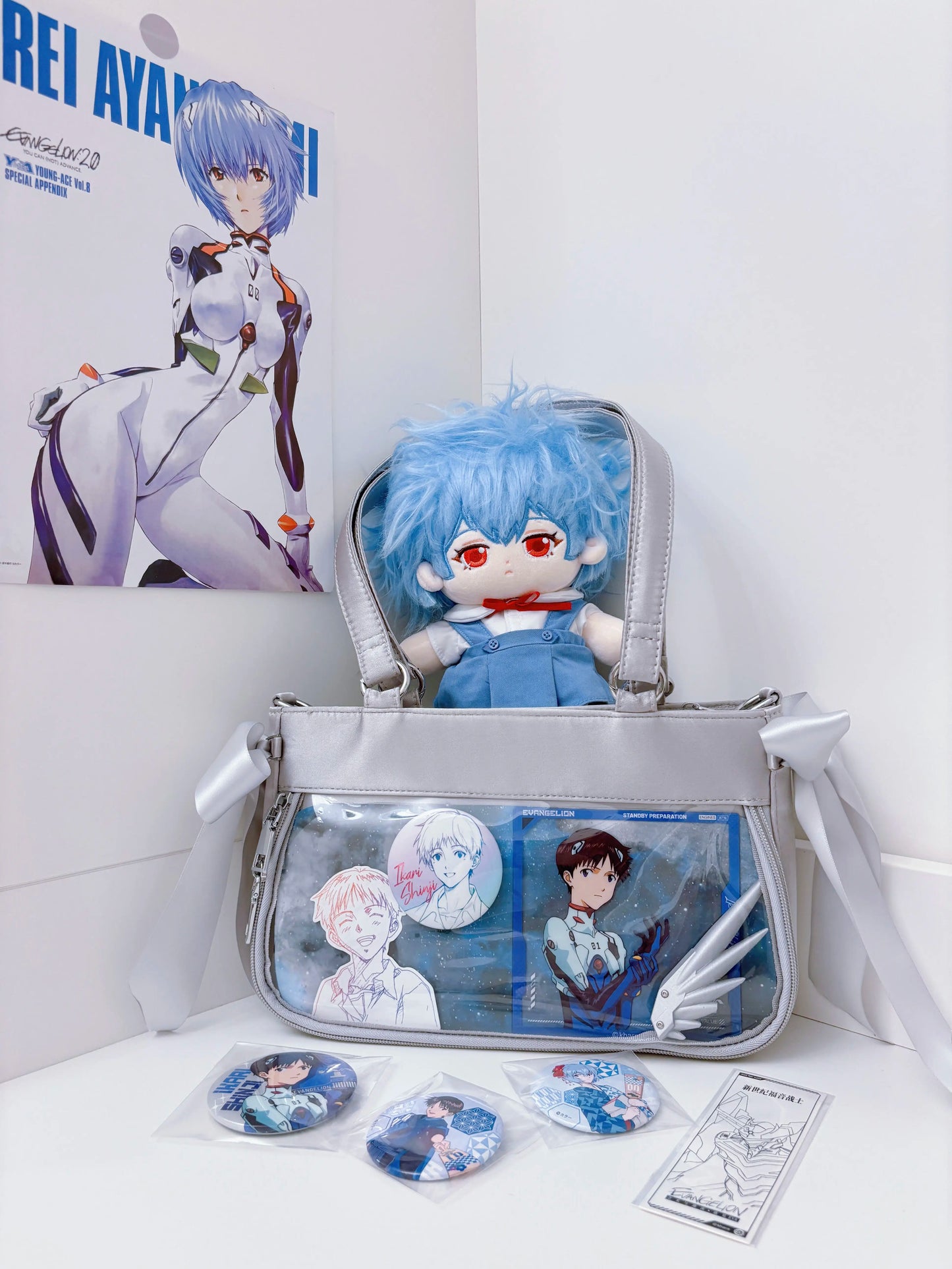 软芙芙 Puffkten サテンリボン 痛バッグ トートバッグ
