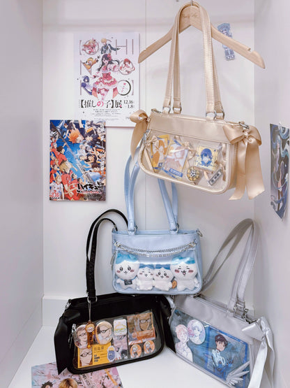 软芙芙 Puffkten サテンリボン 痛バッグ トートバッグ