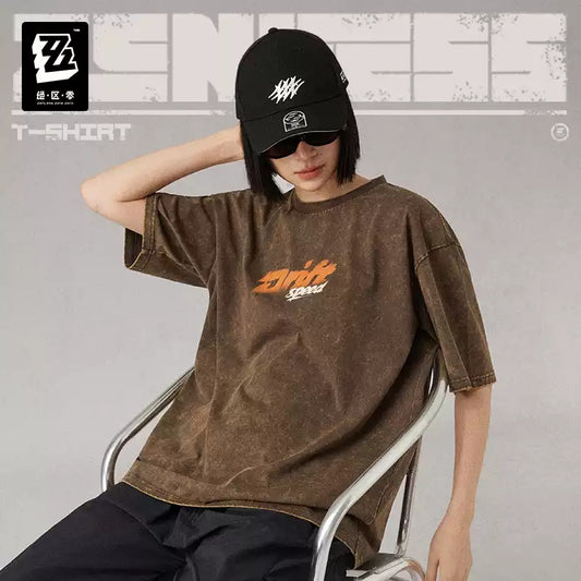 ゼンレスゾーンゼロ 3Z STUDIO 2026SSシリーズ ボンプレーシング 半袖Tシャツ ブラウン
