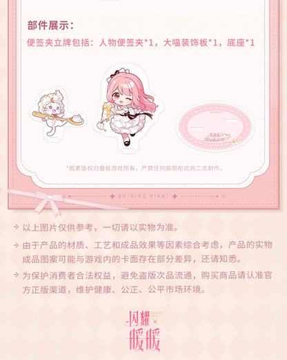 【予約】【シャイニングニキ】クリームサテンシリーズ アクリルスタンドメモセット