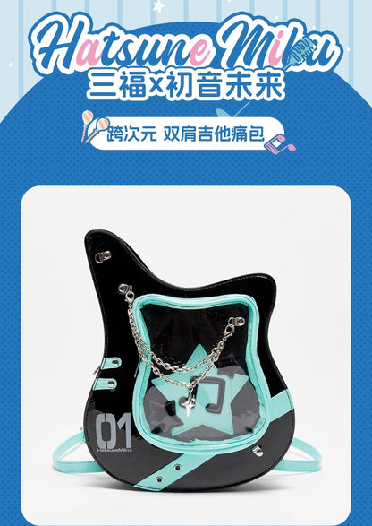 【予約】初音ミク 中国限定 SANFUコラボ ギターPUリュック痛バッグ