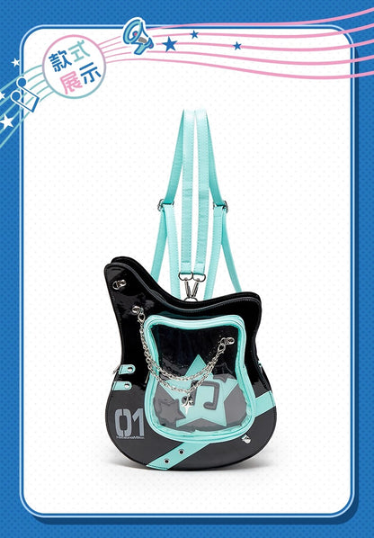 【予約】初音ミク 中国限定 SANFUコラボ ギターPUリュック痛バッグ