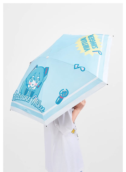 【予約】初音ミク 中国限定 SANFUコラボ 折りたたみ晴雨兼用傘