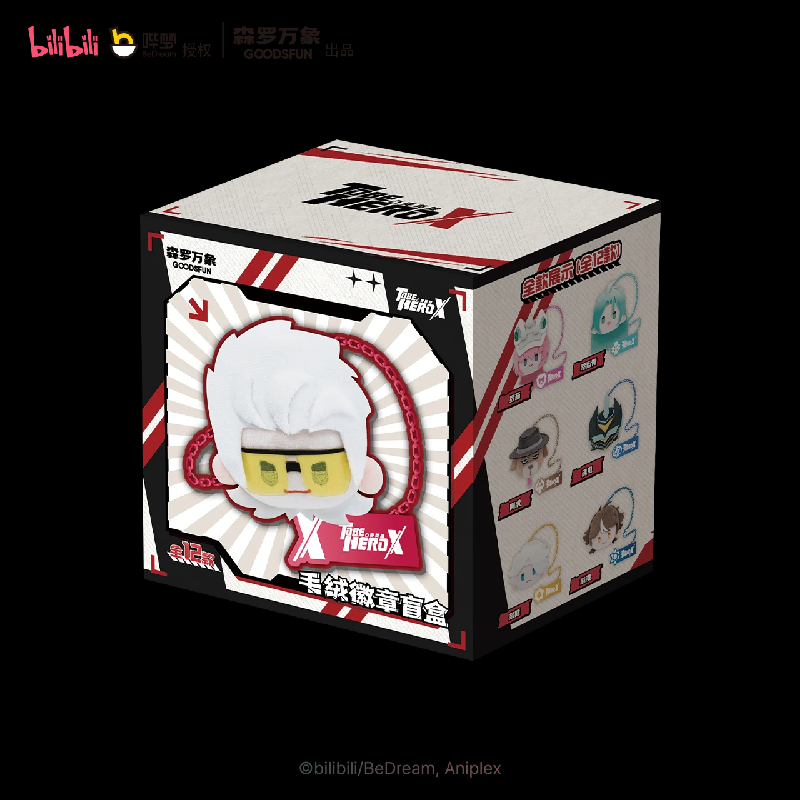 【予約】Bilibili TO BE HERO X アニメぬいぐるみバッジ 1BOX