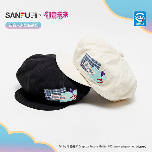 【予約】初音ミク 中国限定 SANFUコラボ ワッペン付きキャスケット
