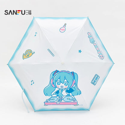 【予約】初音ミク 中国限定 SANFUコラボ 折りたたみ晴雨兼用傘
