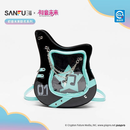 【予約】初音ミク 中国限定 SANFUコラボ ギターPUリュック痛バッグ