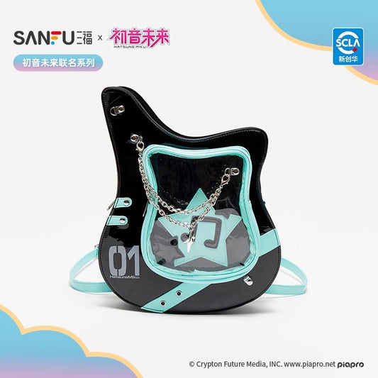 【予約】初音ミク 中国限定 SANFUコラボ ギターPUリュック痛バッグ