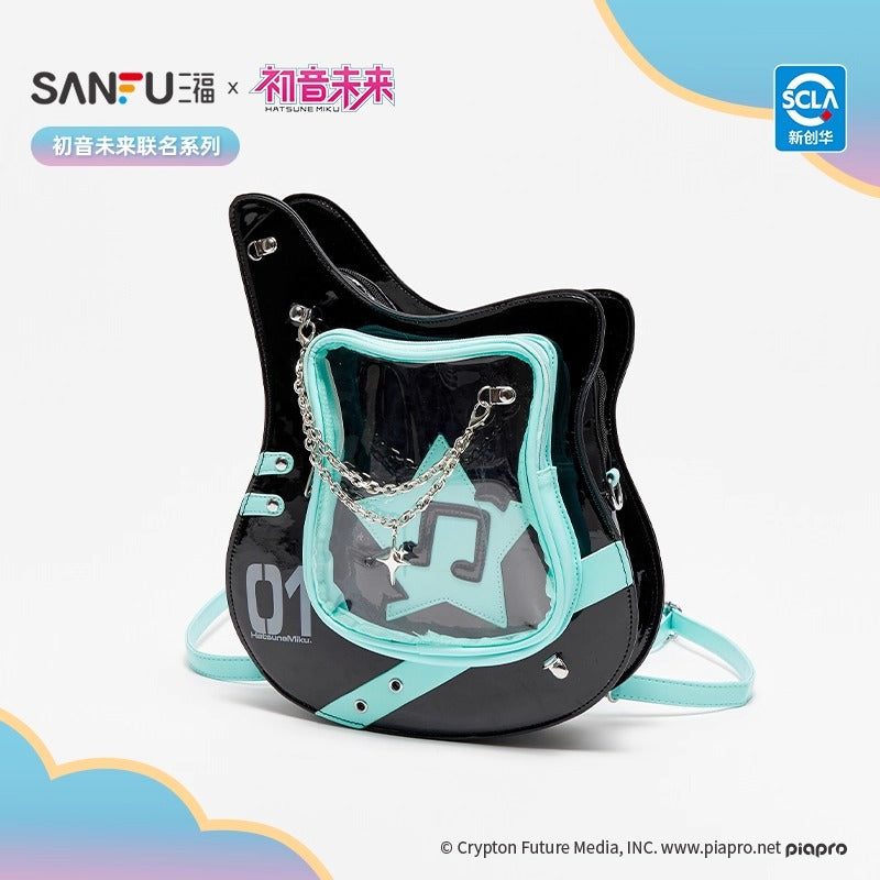 【予約】初音ミク 中国限定 SANFUコラボ ギターPUリュック痛バッグ