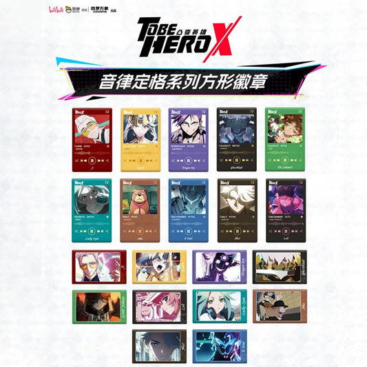 【予約】集卡社 TO BE HERO X 音楽定格シリーズ スクエア缶バッジ 1BOX